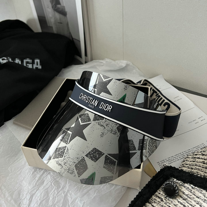 商品名称：クリスチャンディオール CHRISTIAN DIOR AN-MZCD22010　2022年最新入荷 バイザー プラスチックハット 日焼け止め 帽子
