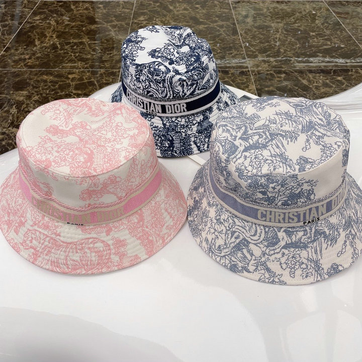 商品名称：クリスチャンディオール CHRISTIAN DIOR AN-MZCD22018　2022年最新入荷 プリント ボブハット 日焼け止め 帽子刺繍入りバンド付き 短めのブリム