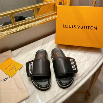 ルイヴィトン LOUISVUITTON 26-LVJ22028P　2022年最新入荷 LVサンセット ライン ミュール スライドサンダル スリッパ 男女兼用 厚底ミュール パッド付きアッパー