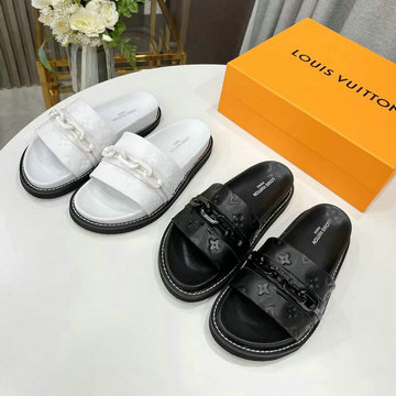 商品名称：ルイヴィトン LOUISVUITTON 26-LVJ22029　2022年最新入荷 LVサンセット ライン ミュール スライドサンダル スリッパ 男女兼用 厚底ミュール パッド付きアッパー