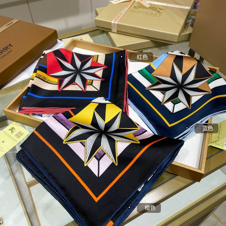 商品名称：バーバリー BURBERRY AN-WJBR22003　2022年最新入荷 マフラー スクエアスカーフ ストール ショール シルク