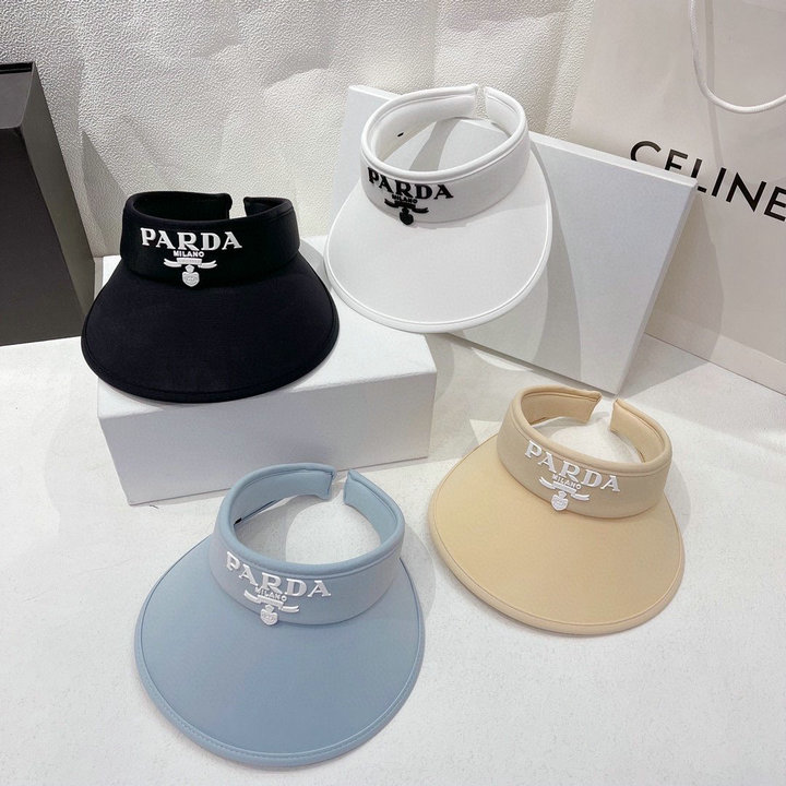 商品名称：プラダ PRADA AN-MZPD22003　2022年最新入荷 サンバイザー ホローハット 日焼け止め 帽子 オープントップ ナイロン