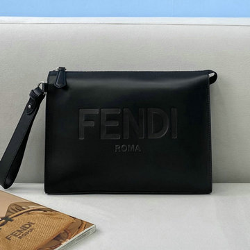 フェンディ FENDI 168-FD8351ABK　2022年最新入荷 フラット スリム クラッチ ストラップ付き 手持ちかばん メンズかばん セカンドバッグ