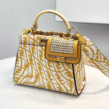 フェンディ FENDI 168-FD8382YL　2022年最新入荷 ピーカブー ミディアム トートバッグ トップハンドルバッグ ハンドバッグ カーフレザー