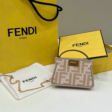 商品名称：フェンディ FENDI 168-FD8515FT　2022年最新入荷 ピーカーブー ミニ ハンドバッグ 2way 斜め掛け ショルダーバッグ クロスボディバッグ チェーンポーチ レディースかばん
