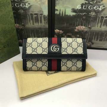 GUCCI グッチ 057-GG523153BBK　2022年最新入荷 コンチネンタルウォレット 二つ折り長財布 ロングウォレット カードケース 小銭入れ