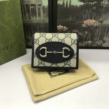 グッチ GUCCI 057-GG621887BLK　2022年最新入荷 ホースビット 1955 カードケース ショートウォレット 二つ折り短財布 小銭れ コインケース