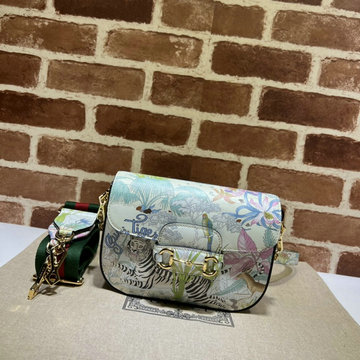 グッチ GUCCI 057-GG677266PYB　2022年最新作 ホースビット 1955 ミニバッグ 斜め掛け ショルダーバッグ フラップバッグ クロスボディバッグ レディースかばん