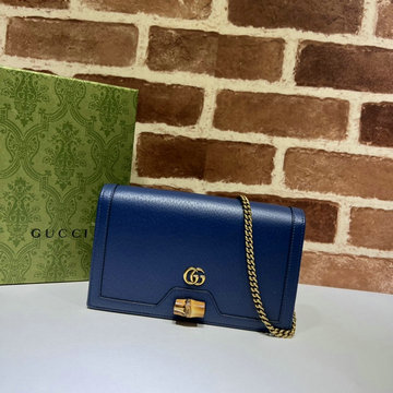 グッチ GUCCI 057-GG696817PSL　2022年最新作 ミニバッグ チェーンウォレット 斜め掛け ショルダーバッグ スクエアバッグ クロスボディバッグ カーフレザー