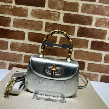 グッチ GUCCI 057-GG675797PYS　2022年最新作 スモール ジャンボ GG バンブーバッグ トップハンドルバッグ トートバッグ ハンドバッグ 斜め掛け ショルダーバッグ