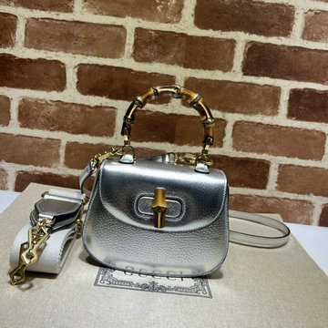 グッチ GUCCI 057-GG686864PYS　2022年最新作 スモール ジャンボ GG バンブーバッグ トップハンドルバッグ トートバッグ ハンドバッグ 斜め掛け ショルダーバッグ