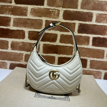 グッチ GUCCI 057-GG699514BS　2022年最新作 GGマーモント ハーフムーンシェイプ ミニバッグ ホーボーバッグ 斜め掛け チェーンバッグ クロスボディバッグ