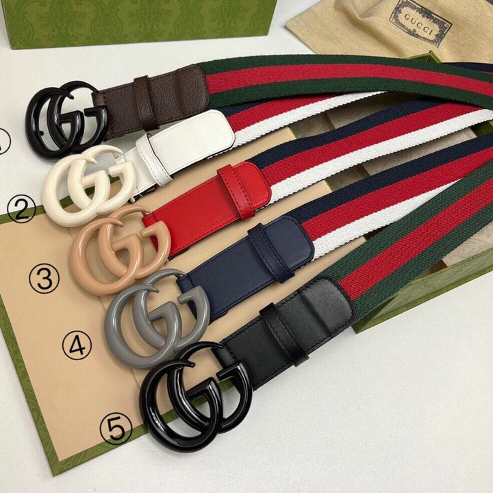 グッチ GUCCI 057-GG409416　2022年最新作 ベルト カーフレザー ダブルGバックル 幅38mm