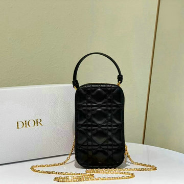 クリスチャンディオール CHRISTIAN DIOR 99-CD0872YBK　2022年最新入荷 LADY DIOR フォンホルダー カナージュ チェーンバッグ クロスボディバッグ