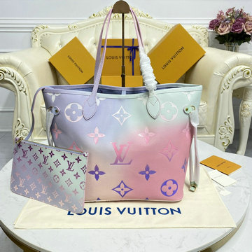 ルイヴィトン LOUISVUITTON 057-M46077　2022年最新入荷 ネヴァーフル MM トートバッグ ハンドバッグ ショッピングバッグ レディースかばん モノグラム キャンバス