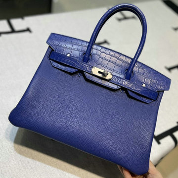 エルメス HERMES 063-HBK30TENQYDL　2022年最新入荷 バーキンバッグ トップハンドルバッグ トートバッグ ハンドバッグ レディースかばん TOGO革 クロコ革