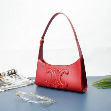 セリーヌ CELINE DD-CE198153RD　2022年最新入荷 ホーボーバッグ ショルダーバッグ キュイル トリオンフ レディースかばん スムースカーフスキン