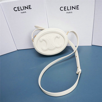 セリーヌ CELINE DD-CE198603BS　2022年最新入荷 オーバルバッグ キュイル トリオンフ 斜め掛け ショルダーバッグ クロスボディバッグ レディースかばん カーフスキン