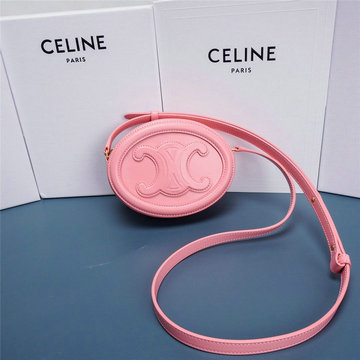 セリーヌ CELINE DD-CE198603FH　2022年最新入荷 オーバルバッグ キュイル トリオンフ 斜め掛け ショルダーバッグ クロスボディバッグ レディースかばん スムースカーフスキン