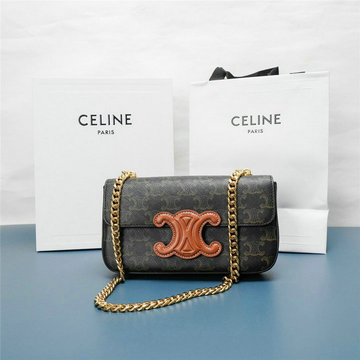 商品名称：セリーヌ CELINE DD-CE199243BJKF　2022年最新入荷 チェーン ショルダーバッグ キュイル トリオンフ クロスボディバッグ レディースかばん キャンパス