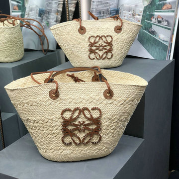ロエベ LOEWE DD-LEA223P　2022年最新入荷 アナグラム バスケットバッグ トートバッグ ハンドバッグ トップハンドルバッグ イラカヤシ カーフ