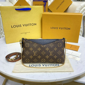 ルイヴィトン LOUISVUITTON 057-M41639　2022年最新入荷 パラスクラッチ 斜め掛け ショルダーバッグ クロスボディバッグ レディースかばん モノグラムキャンパス