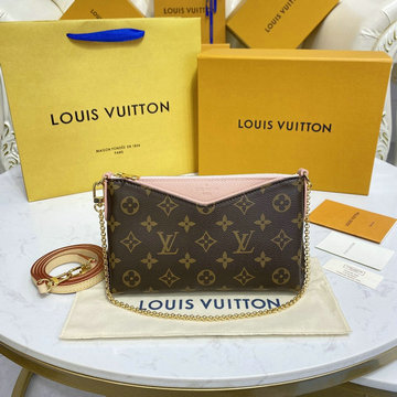 ルイヴィトン LOUISVUITTON 057-M41639F　2022年最新入荷 パラスクラッチ 斜め掛け ショルダーバッグ クロスボディバッグ レディースかばん モノグラムキャンパス