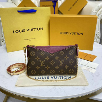 ルイヴィトン LOUISVUITTON 057-M41639Z　2022年最新入荷 パラスクラッチ 斜め掛け ショルダーバッグ クロスボディバッグ レディースかばん モノグラムキャンパス