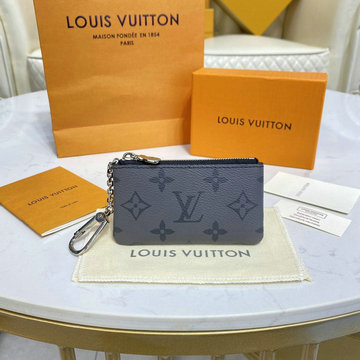 ルイヴィトン LOUISVUITTON 057-M62650H　2022年最新入荷 ポシェット クレ チェーン付き 小銭入れ 財布 コインケース モノグラムキャンバス タイガレザー