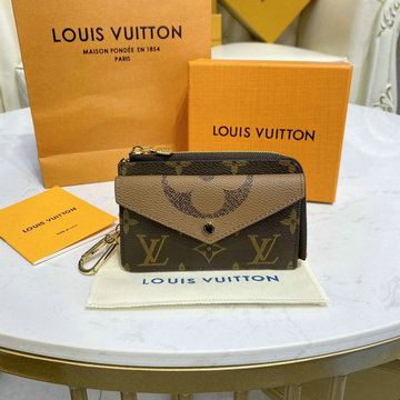 ルイヴィトン LOUISVUITTON 057-M81303　2022年最新入荷 ポルト カルト レクト ヴェルソ カードケース キーケース ファスナー長財布 小銭入れ モノグラム リバース