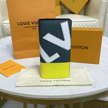 商品名称：ルイヴィトン LOUISVUITTON 057-M81440　2022年最新入荷 ポルトフォイユ ブラザ 二つ折り長財布 ロングウォレット 札入れ カードポケット トリヨンレザー