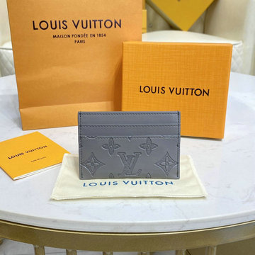 ルイヴィトン LOUISVUITTON 057-M81381　2022年最新入荷 ポルト カルト ダブル カードケース カードポケット モノグラム シャドウ レザー