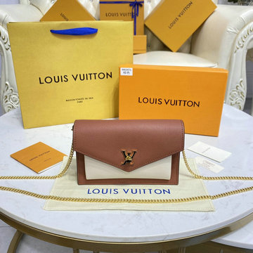 ルイヴィトン LOUISVUITTON 057-M63471PJ　2022年最新入荷 ロックミー チェーン付き 斜め掛け ショルダーバッグ クロスボディバッグ レディースかばん カーフレザー