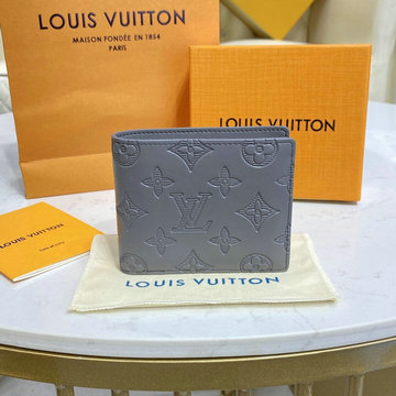 ルイヴィトン LOUISVUITTON 057-M81383　2022年最新入荷 ポルトフォイユ ミュルティプル 二つ折り短財布 ショートウォレット 札入れ カードポケット モノグラム シャドウ