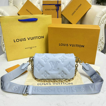 ルイヴィトン LOUISVUITTON 057-M81399　2022年最新入荷 ウォレット オン ストラップ チェーン ウォレット 斜め掛け ショルダーバッグ クロスボディバッグ カーフレザー