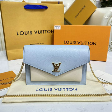 ルイヴィトン LOUISVUITTON 057-M63471PL　2022年最新入荷 ロックミー チェーン付き 斜め掛け ショルダーバッグ クロスボディバッグ レディースかばん カーフレザー