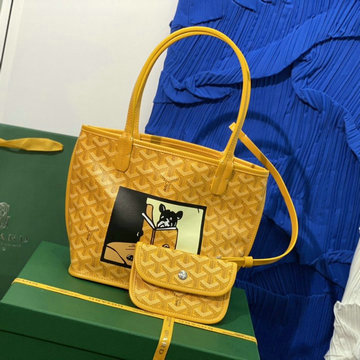 ゴヤール GOYARD BX-GY2320BYL　2022年新色入荷 アンジュ ミニポーチ トートバッグ ハンドバッグ トップハンドルバッグ レディースかばん