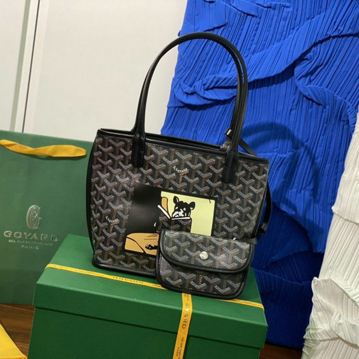 ゴヤール GOYARD BX-GY2320BBK　2022年新色入荷 アンジュ ミニポーチ トートバッグ ハンドバッグ トップハンドルバッグ レディースかばん
