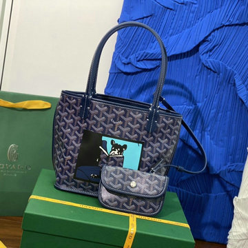 ゴヤール GOYARD BX-GY2320BSL　2022年新色入荷 アンジュ ミニポーチ トートバッグ ハンドバッグ トップハンドルバッグ レディースかばん