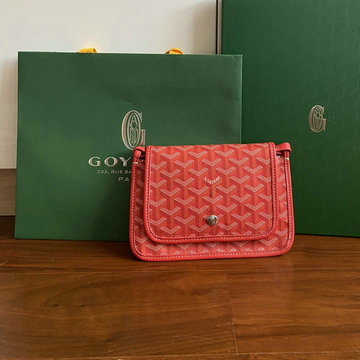 ゴヤール GOYARD BX-GY8015RD　2022年新色入荷 プリュメ ポーチウォレット 斜め掛け ショルダーバッグ クラッチバッグ クロスボディバッグ 2way 手持ちかばん