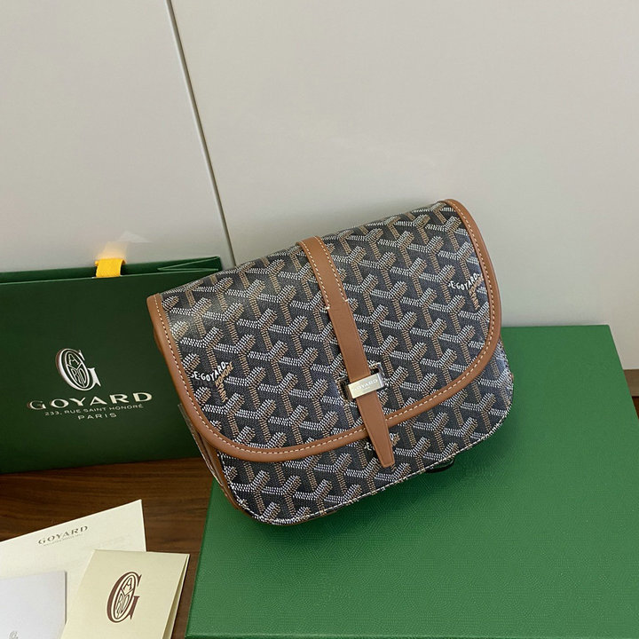 ゴヤール GOYARD BX-GY8016TH　2022年新色入荷 ベルヴェデール バッグ 斜め掛け ショルダーバッグ クロスボディバッグ コーティングキャンバス レザー