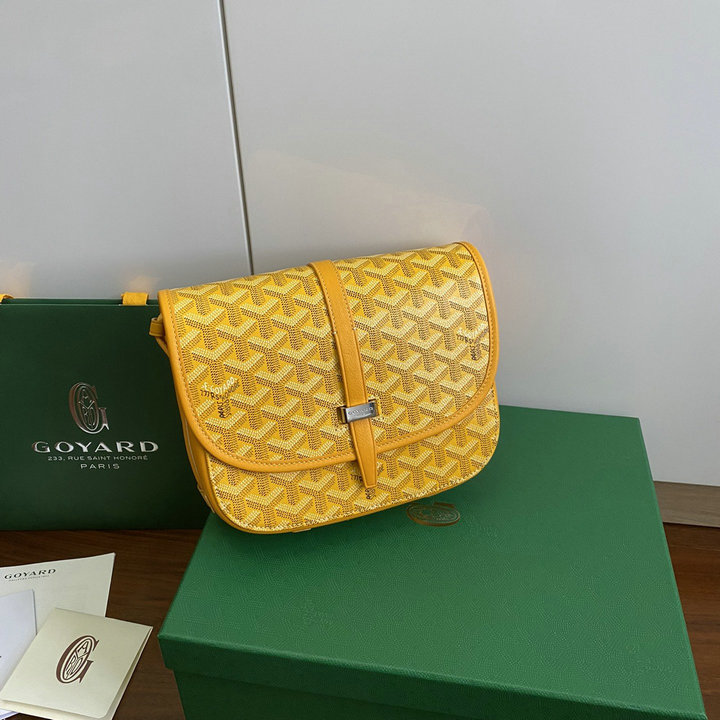 商品名称：ゴヤール GOYARD BX-GY8016YL　2022年新色入荷 ベルヴェデール バッグ 斜め掛け ショルダーバッグ クロスボディバッグ コーティングキャンバス レザー
