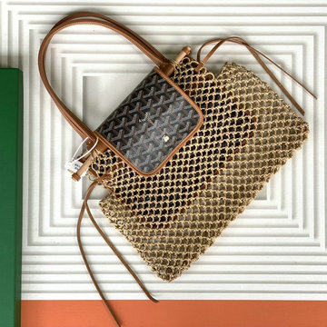 ゴヤール GOYARD BX-GY8112TH　2022年新色入荷 Aligre アリーグル ハンドバッグ トートバッグ ラフィアメッシュ レディースかばん