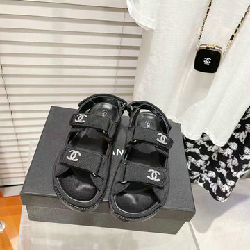 シャネル CHANEL 26-CHJ22026Y　2022年最新入荷 スリングバック 厚底サンダル サマーサンダル ビーチサンダル レディースシューズ カーフレザー