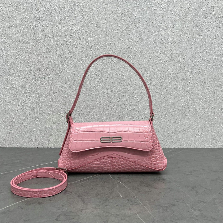 バレンシアガ BALENCIAGA XX-BA59065EFH　2022年最新入荷 XX スモール フラップバッグ ホーボーバッグ シャイニー スーパーサプル トートバッグ