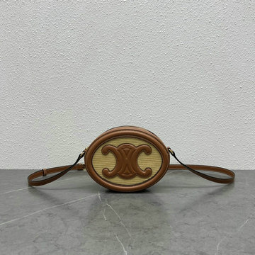 商品名称：セリーヌ CELINE XX-CE198604BXS　2022年最新入荷 オーバルバッグ キュイル トリオンフ 斜め掛け ショルダーバッグ クロスボディバッグ レディースかばん