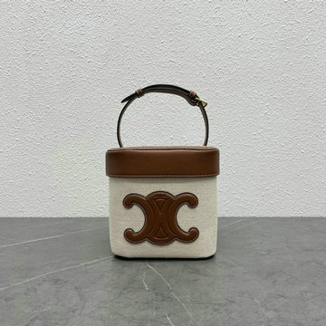セリーヌ CELINE XX-CE199253BZS　2022年最新入荷 ミディアムボックス キュイル トリオンフ トートバッグ ハンドバッグ スクエアバッグ 2way ショルダーバッグ