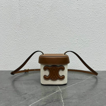 商品名称：セリーヌ CELINE XX-CE199263BZS　2022年最新入荷 スモールボックス キュイル トリオンフ スクエアバッグ 斜め掛け ショルダーバッグ クロスボディバッグ