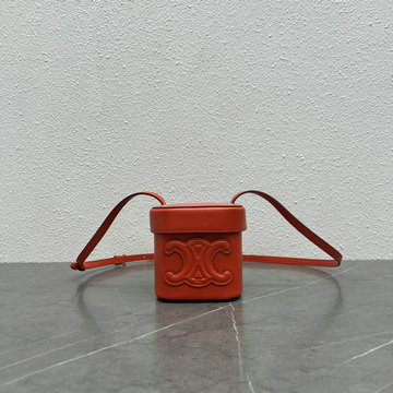 商品名称：セリーヌ CELINE XX-CE199263PRD　2022年最新入荷 スモールボックス キュイル トリオンフ スクエアバッグ 斜め掛け ショルダーバッグ クロスボディバッグ