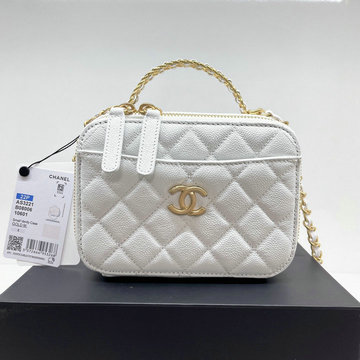 シャネル CHANEL DDB-CH3221BS　2022年最新入荷 スモール ヴァニティー ケース トップハンドルバッグ 斜め掛け ショルダーバッグ 化粧かばん レディースかばん